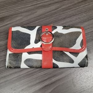 Cow print wallet